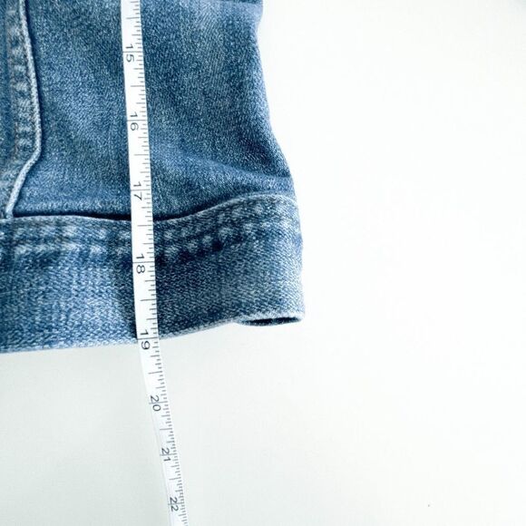 J Crew Womens Denim Jacket Button Front Long Sleeve Blue Wash XS - Picture 5 of 7